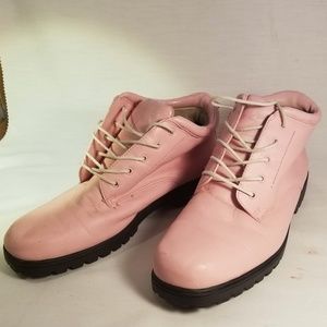 Vintage 80s Light Pink Croft & Barrow Work Boots